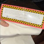 Mary Engelbreit Cream Canvas lunch Bag with Whimsical Art snap out of it NWT Photo 5