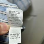 J Jill‎ Love Linen XL Blue White Striped Button Front Midi Shirt Dress J. Jill Photo 5