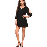 Lulu’s Shifting Dears Black Long Sleeve Dress Photo 2