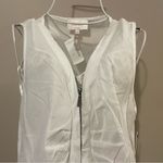 Neiman Marcus NWT  Laundry by Shelli Segal Zip-Up V-Neck Tank Top Photo 1