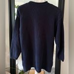 Laura Ashley  Cable Knit Navy Sweater Photo 1