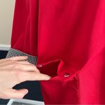 Ming Wang  Lightweight Trench Jacket in Red Full Zip Photo 3