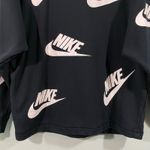 Nike Sportwear Club NSW Crew Futura Toss Black Graphics Sweatshirt Size S Photo 2