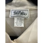 Bob Mackie Studio Womens 2-Piece Set 28W Ivory Silk Embroidered Shirt Jacket Photo 1