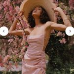 Revolve Rumer The Label LouLou Maxi Linen Dress Cutout S Dusty Pink Photo 3