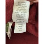 Garnet Hill  100% Linen Shirt Dress Size 8 Red‎ Button Front Classic Office Beach Photo 5