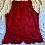Red Sequin JKara Vintage Top Photo 0