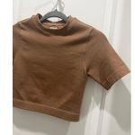 Everlane Cropped Seamless Tee in Brown Sz XS / S Photo 1