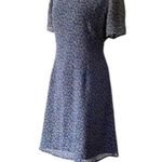 Laura Ashley Vintage Dress 10 Y2K Fall Floral Dress 90s Grunge Cottage Shift Photo 12