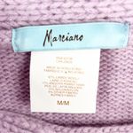 Marciano Lilac Lambs Wool Angora Rabbit Hair Blend Metallic Knit Sweater Medium Photo 2