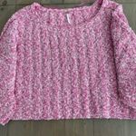 Free People 🆕  Good Day Pullover Short Sleeve Cropped Sweater Pink Rose🆕 Photo 5