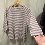 Source Unknown Cute Classic gym gray varsity stripe medium weight top vintage? 90s Photo 7