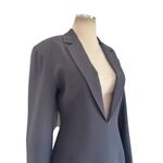 PRISCAVera Mini Jacket Dress in Charcoal Medium New Womens Mini Blazer Black Photo 4