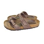 Birkenstock  Mayari Toe Strap Brown Leather Thong Sandals Size 37 Women's‎ 6 Photo 1