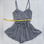 Hollister  Gingham Ruffle Romper - Black/White - S Photo 9