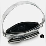 ZARA NWT Silver Metallic Shoulder Bag Photo 5
