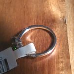 Green Chrome Diopside And White Zircon Sterling Silver Ring (Size 9) Photo 8