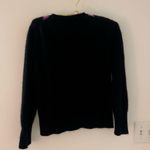 Apt. 9  100% cashmere sweater black base with pink detail size L Photo 3