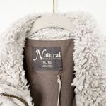 Natural Reflections [] Beige Furry Sherpa Full Zip Vest NWT Egret Size XL Photo 9