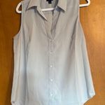 Ann Taylor  Sleeveless Blouse Light Grey M Photo 0