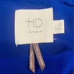 HD in Paris Anthropologie  Blue floral silk dress size 0 Photo 3