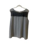 CAbi lace tee gray & black style #3815 sz XL Photo 1
