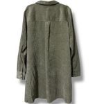 Kori  America women’s size XL olive long sleeve corduroy shirt dress snap front Photo 7