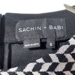 Sachin + Babi Houndstooth Panel Cap Sleeve Sheath Dress in Black/White Photo 1