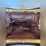 Another Y & S Original Vintage Croc Embossed Evening Bag w Crystal embellishment Gray Photo 7