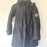 Steve Madden Madden NYC Black Puffer Winter Jacket Parka Black Hooded Snow Outdoor Photo 0