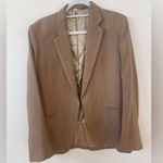 Toteme Brown Herringbone long sleeve wool blend wide lapel Blazer jacket 38 Tan Size undefined Photo 11