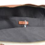 Madewell  The Charleston Backpack in Beige Vintage Canvas Italian Leather Trim Photo 6