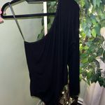 LNA  Clothing Slade Heavy Rib One Shoulder Bodysuit Black Size 2X NWT Photo 1