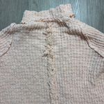 Free People  Pink Teddy Jacket‎ with Cozy Knit Material FLAW Photo 9