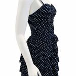 Blue & White Polka Dot Dress Size M Photo 4