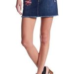 Genetic Denim new  ☻ Festival Flower Patch Denim Jeans Skirt ☻ Studio City ☻ 25 Photo 0