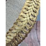 None Vintage Rare Gold Tone Woven Wrap Jewelry Set Lay Flat Collar Necklace Bracelet Photo 6