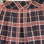 Romwe Skirt Plaid Pleated School Mini High Waist Preppy Dark Academia Sz Medium Photo 2
