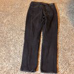 American Eagle  Outfitters Mom Jean Blk Distress Ripped High Waisted Regular Fit Photo 7