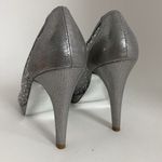 Adrianna Papell  Foxy Silver Sterling Pumps Formal Women Shoes Size 6.5M Wedding Photo 9