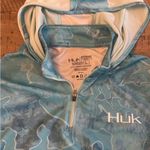 Huk Aqua Camo Performance Hoodie Blue Size L Photo 1