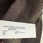 Rickie Freeman Teri Jon Bronze One Shoulder Jacquard Peplum Formal Gown 16 Silver Photo 11