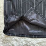 Madewell Skirt Wool-Blend Mini Pinstripe Italian Fabric Almost Black 12 NWT New Photo 7