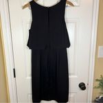 Madewell 8 Luminous Overlay Dress Popover Layered Tiered Black Satin Seamless Photo 6