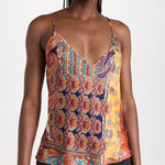 L'Agence L’AGENCE LEXI camisole in multi paisley scarf small $150 NWOT Photo 0