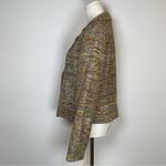 V.P. Collections Handwoven Silk Open Front Blazer Jacket Women’s Size Medium NWT Yellow Photo 2