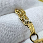 Vintage Gold Filled Pendant Necklace 1/20 12K GF Rutilated Quartz 18” Chain Photo 7