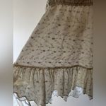 ASOS  Cream Crochet Halter Mini Beachy Mini Dress Eyelet Details Photo 3