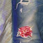 Daisey Fuentes womens 16 Paulina best Friend Jeans rose patches distressed. Blue Photo 2