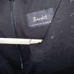 Bardot  Womens Size 6 Small Black Swiss Dot Ruffle Surplice Cocktail Shift Dress Photo 3